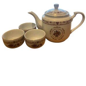 Vintage 1960s Taiwan Tatung Porcelain Teapot Kettle